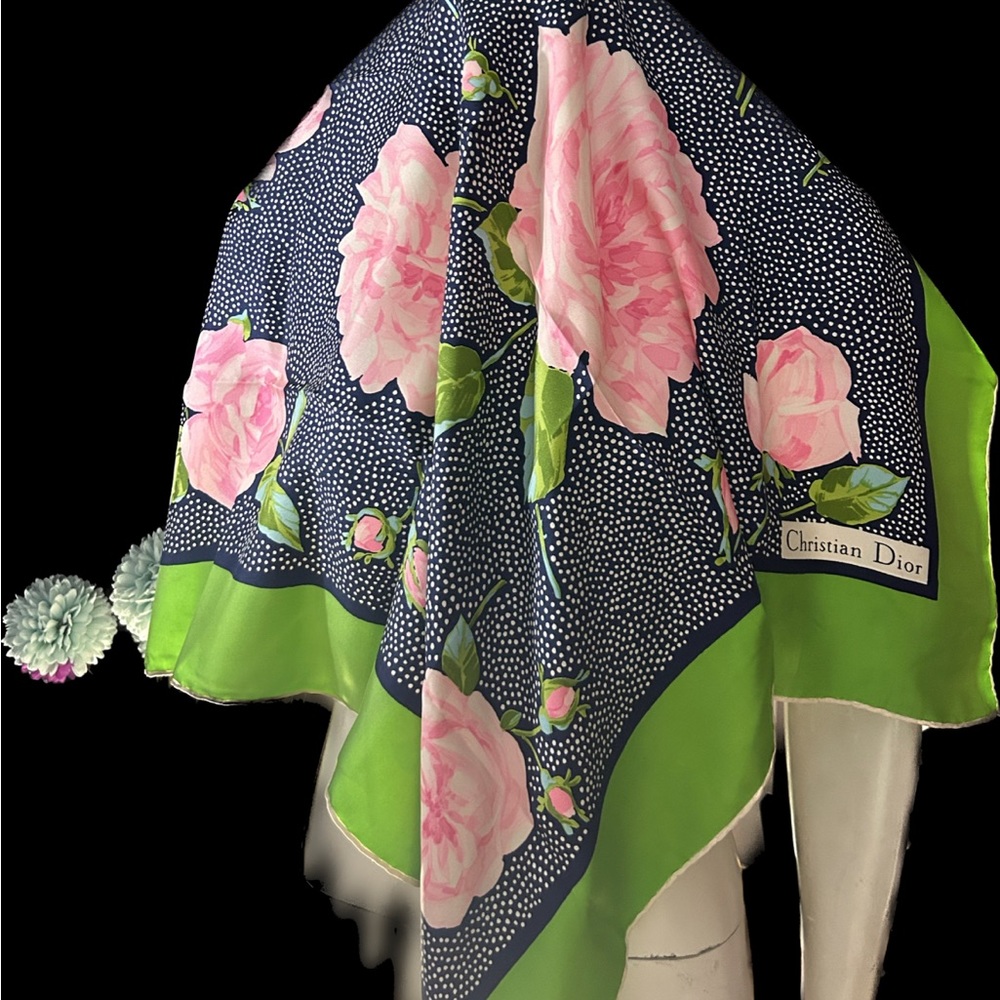Christian Dior silk scarf Vintage - Picture 3 of 5